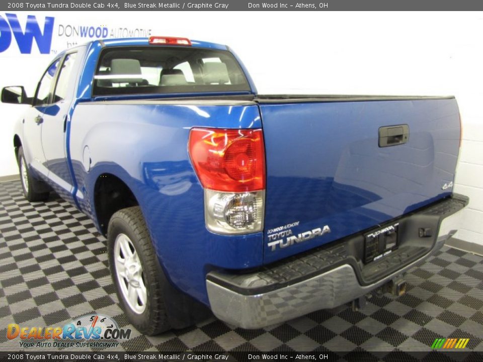 2008 Toyota Tundra Double Cab 4x4 Blue Streak Metallic / Graphite Gray Photo #2