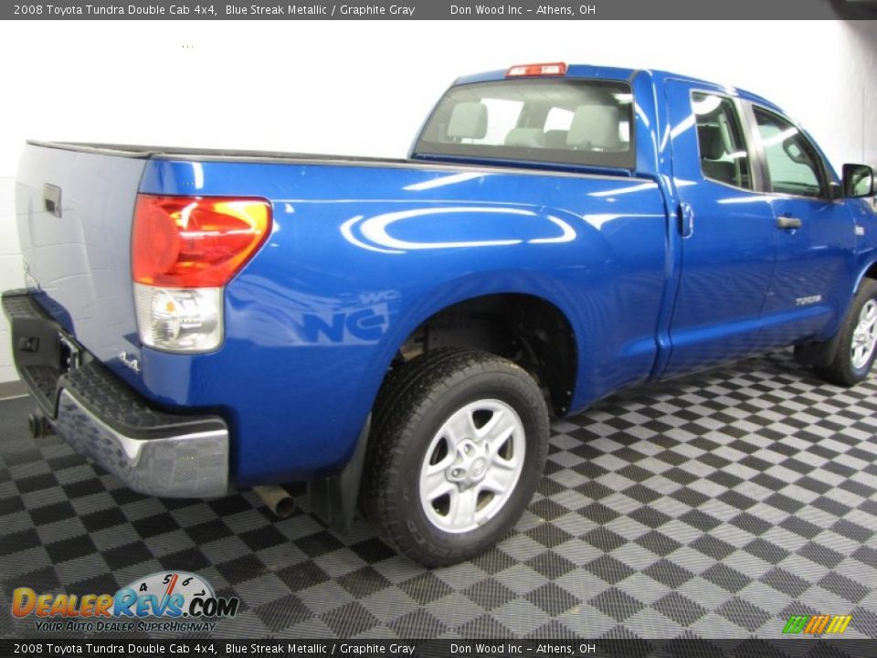 2008 Toyota Tundra Double Cab 4x4 Blue Streak Metallic / Graphite Gray Photo #3