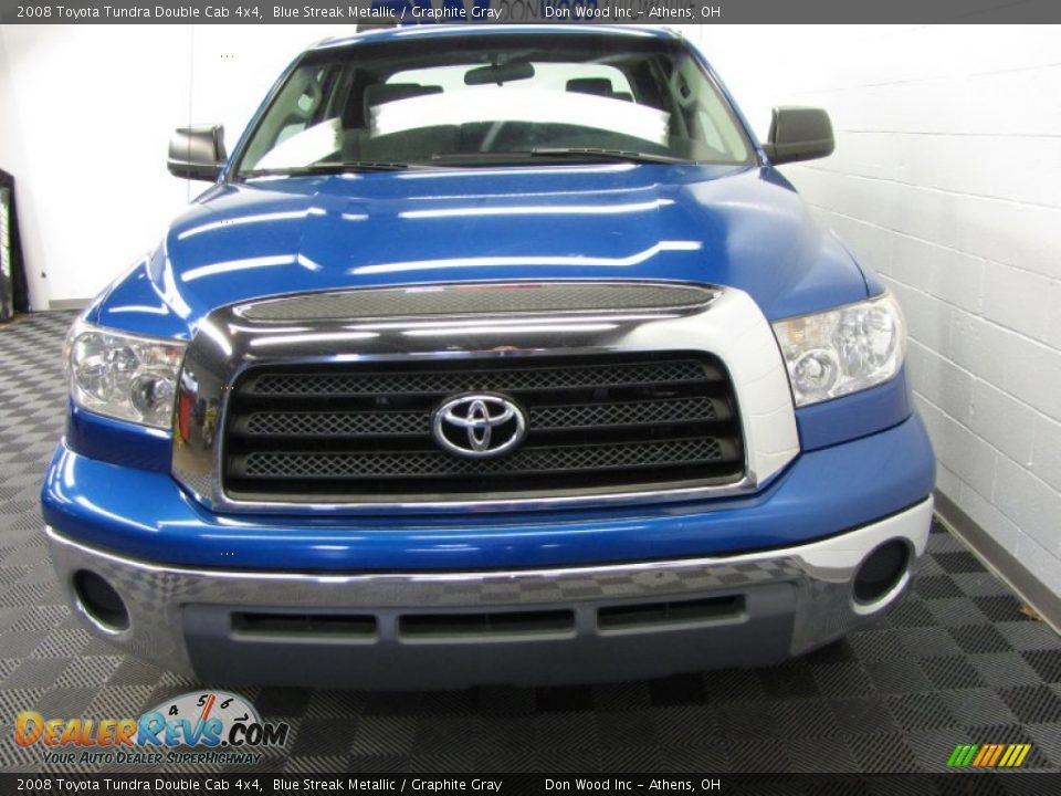 2008 Toyota Tundra Double Cab 4x4 Blue Streak Metallic / Graphite Gray Photo #6