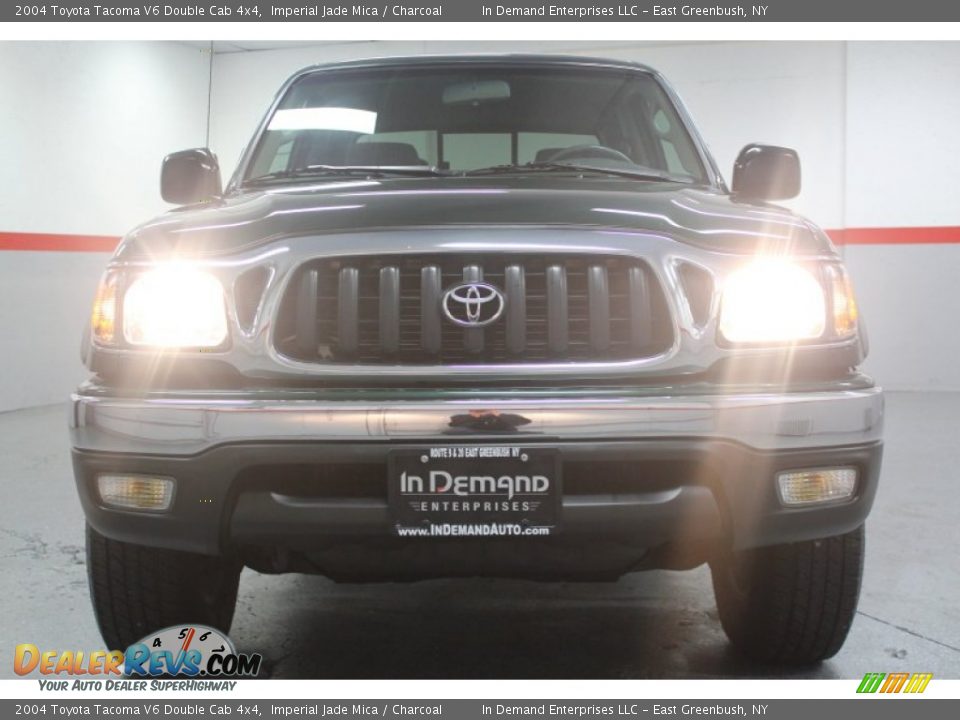 2004 Toyota Tacoma V6 Double Cab 4x4 Imperial Jade Mica / Charcoal Photo #2