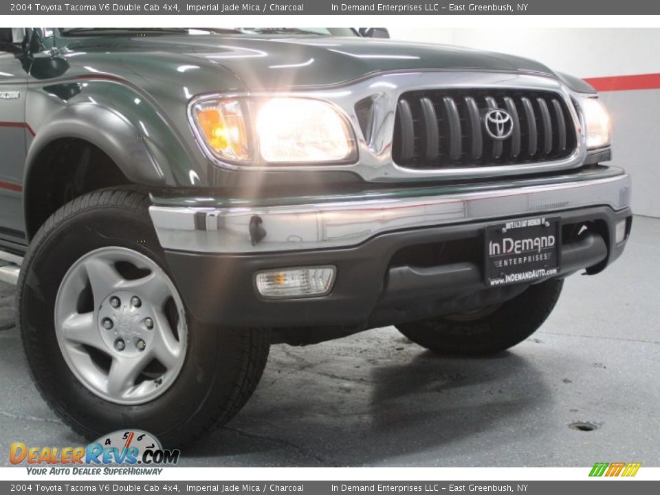 2004 Toyota Tacoma V6 Double Cab 4x4 Imperial Jade Mica / Charcoal Photo #12