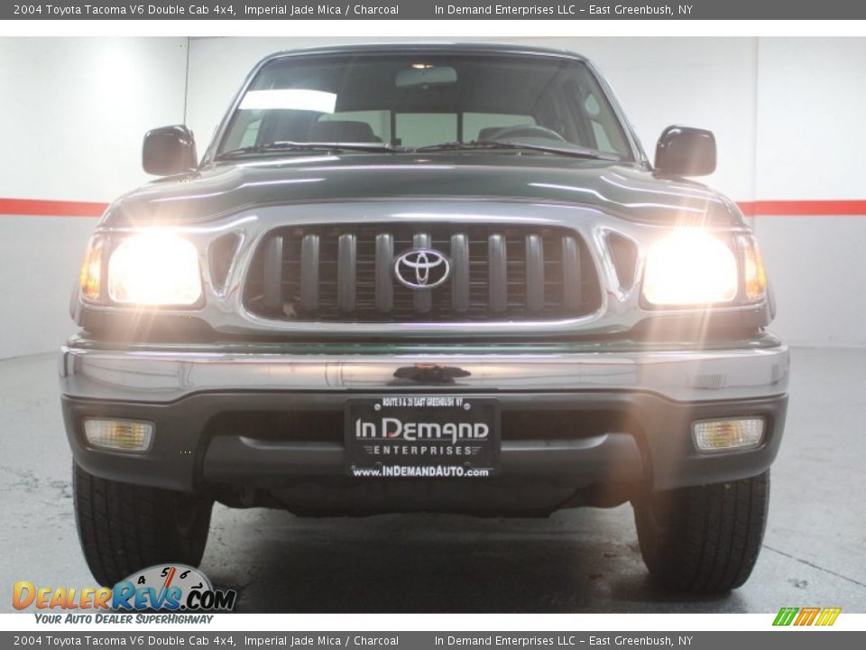 2004 Toyota Tacoma V6 Double Cab 4x4 Imperial Jade Mica / Charcoal Photo #13