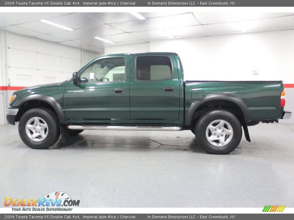 2004 Toyota Tacoma V6 Double Cab 4x4 Imperial Jade Mica / Charcoal Photo #18