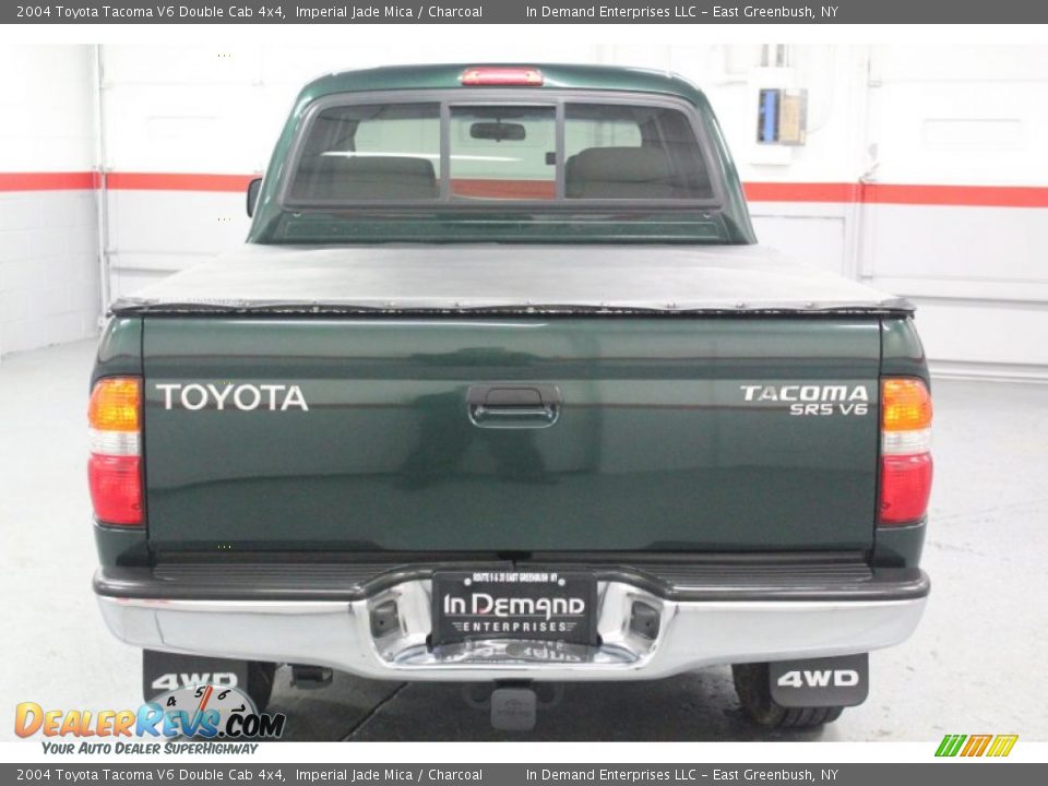 2004 Toyota Tacoma V6 Double Cab 4x4 Imperial Jade Mica / Charcoal Photo #24