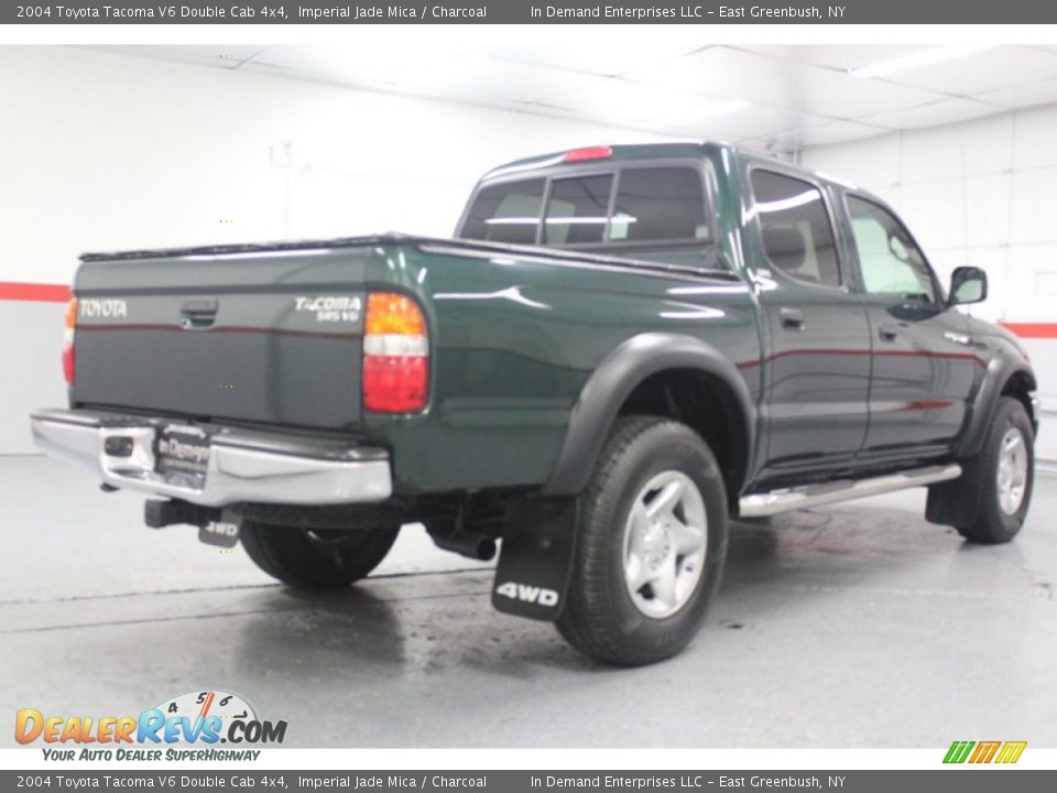 2004 Toyota Tacoma V6 Double Cab 4x4 Imperial Jade Mica / Charcoal Photo #26