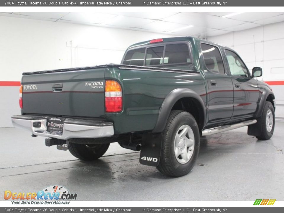 2004 Toyota Tacoma V6 Double Cab 4x4 Imperial Jade Mica / Charcoal Photo #27