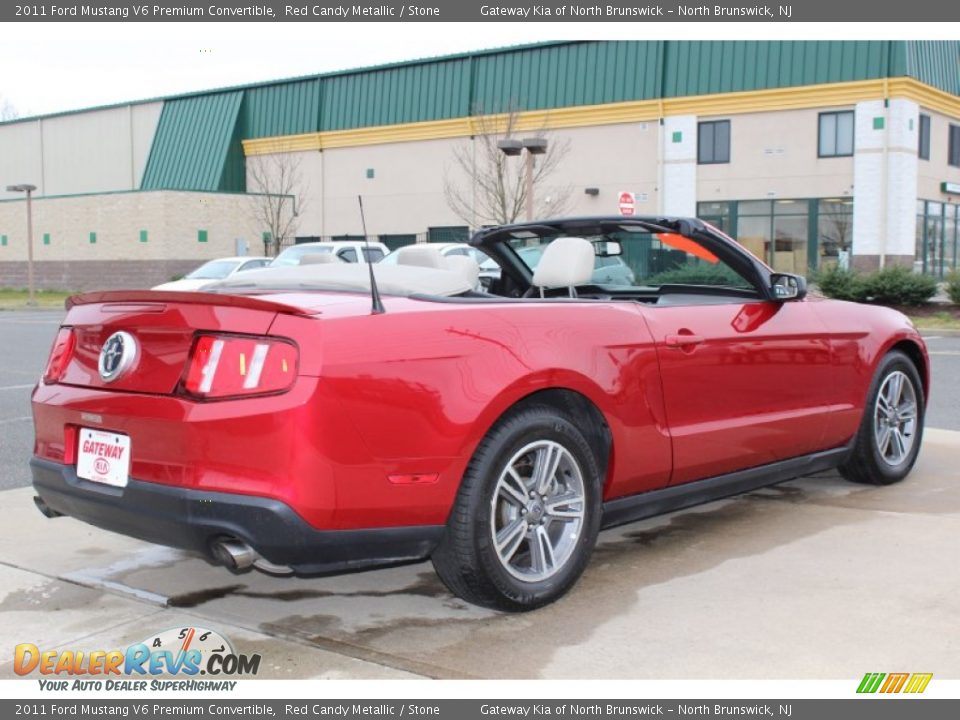 2011 Ford Mustang V6 Premium Convertible Red Candy Metallic / Stone Photo #5