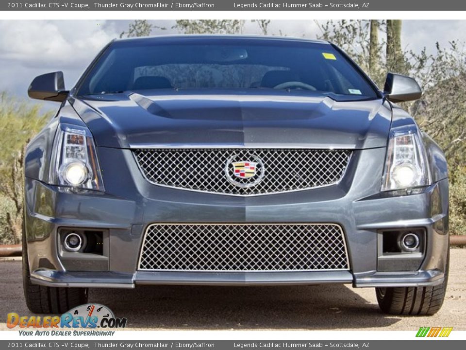 Thunder Gray ChromaFlair 2011 Cadillac CTS -V Coupe Photo #3