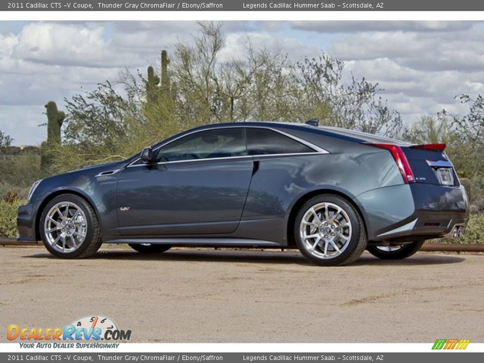 Thunder Gray ChromaFlair 2011 Cadillac CTS -V Coupe Photo #14