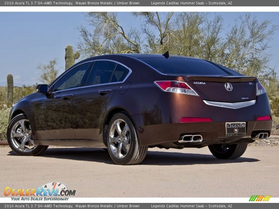 2010 Acura TL 3.7 SH-AWD Technology Mayan Bronze Metallic / Umber Brown Photo #10