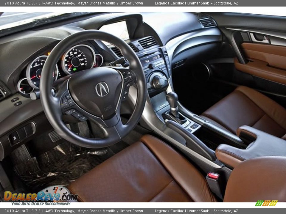 Umber Brown Interior 2010 Acura Tl 3 7 Sh Awd Technology Photo 17 Dealerrevs Com