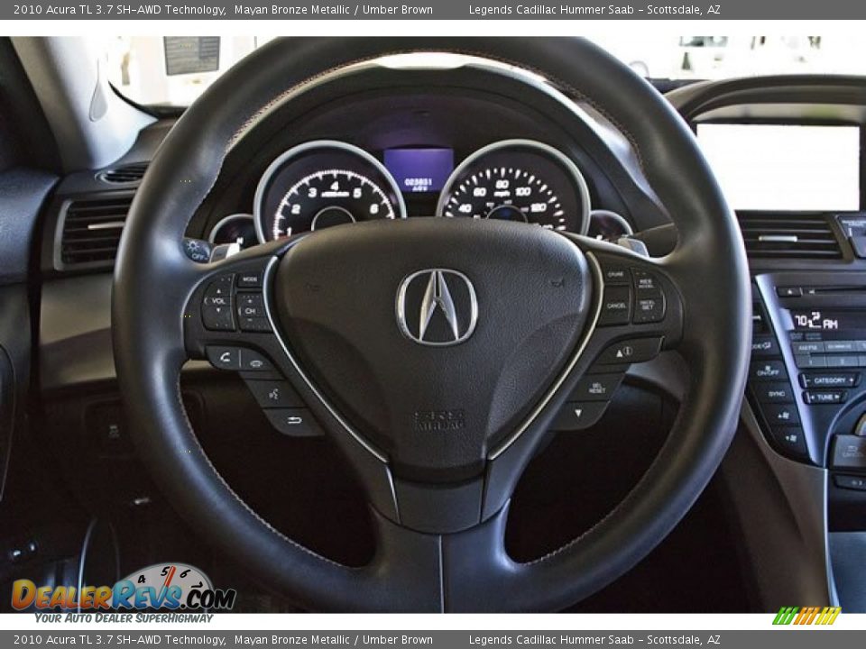 2010 Acura TL 3.7 SH-AWD Technology Steering Wheel Photo #18