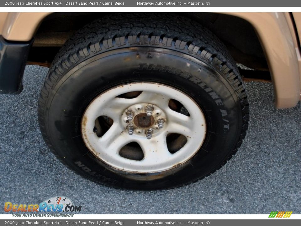 2000 Jeep Cherokee Sport 4x4 Desert Sand Pearl / Camel Beige Photo #18