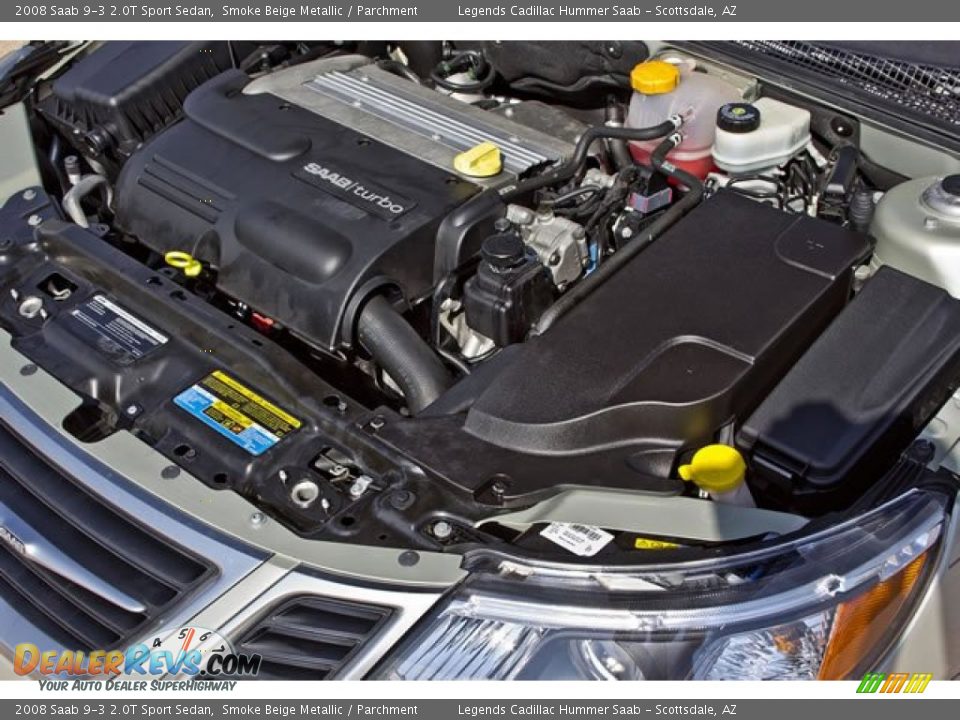 2008 Saab 9-3 2.0T Sport Sedan Smoke Beige Metallic / Parchment Photo #2