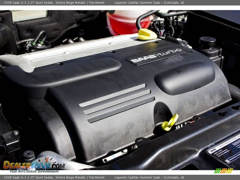 2008 Saab 9-3 2.0T Sport Sedan Smoke Beige Metallic / Parchment Photo #6