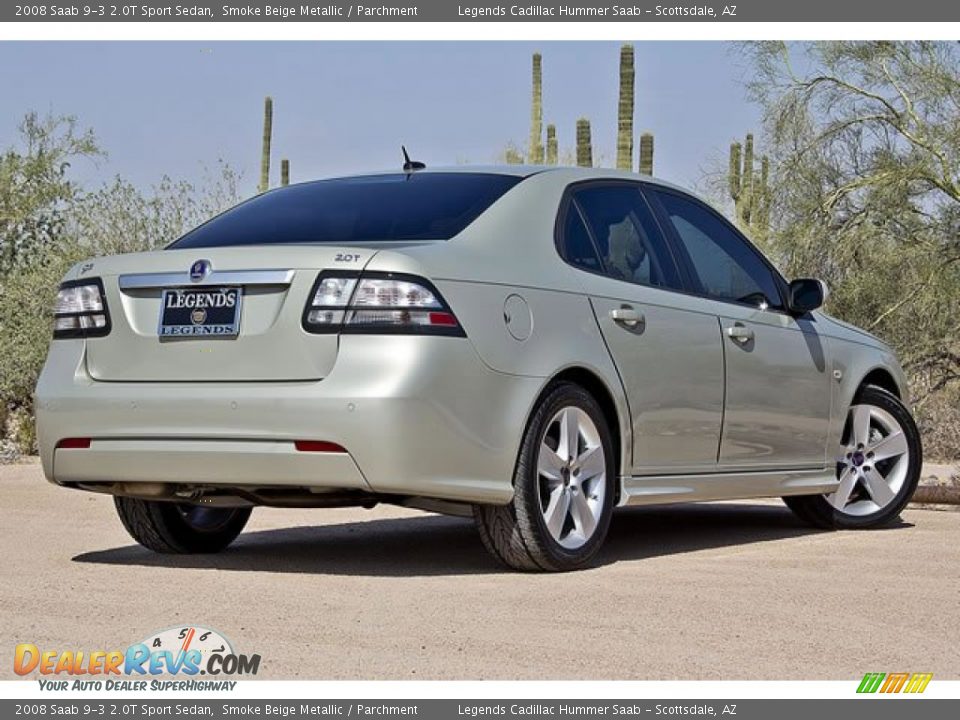 2008 Saab 9-3 2.0T Sport Sedan Smoke Beige Metallic / Parchment Photo #9