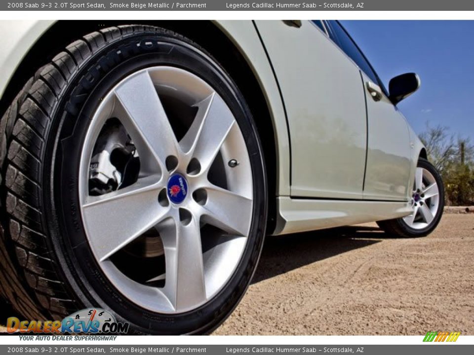 2008 Saab 9-3 2.0T Sport Sedan Smoke Beige Metallic / Parchment Photo #10