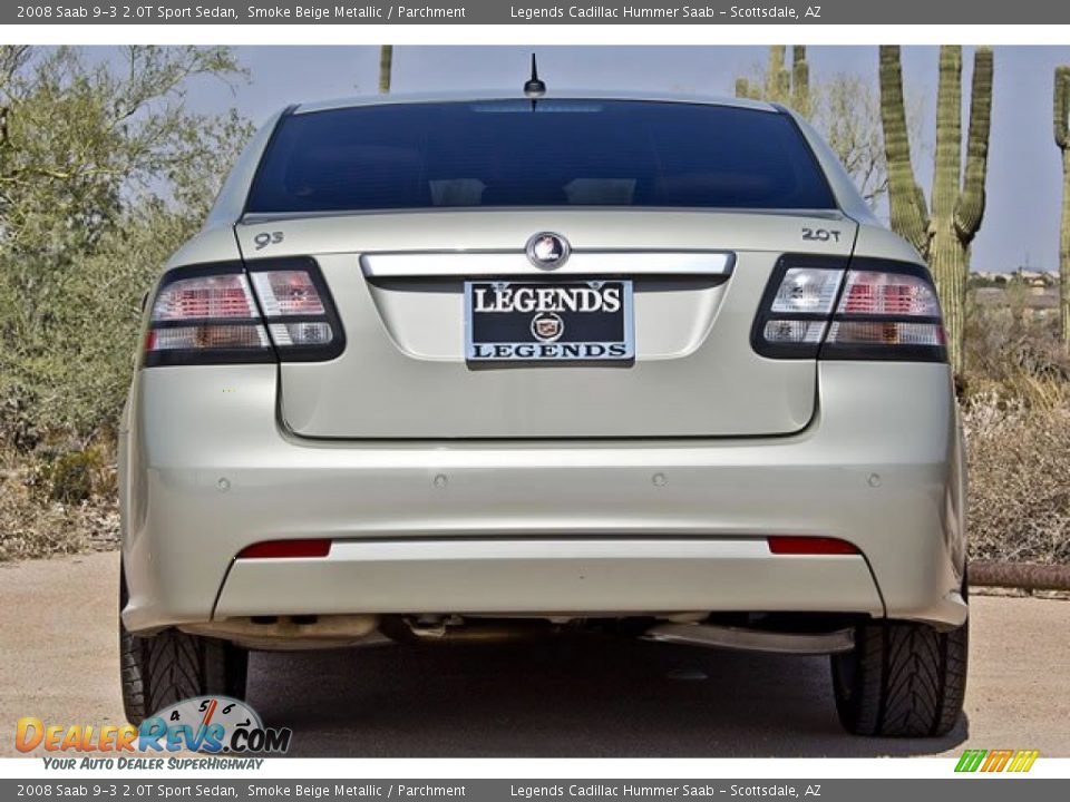 2008 Saab 9-3 2.0T Sport Sedan Smoke Beige Metallic / Parchment Photo #11