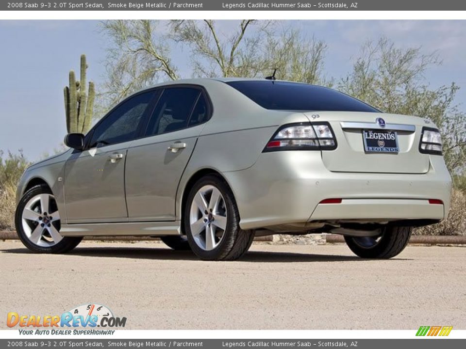 2008 Saab 9-3 2.0T Sport Sedan Smoke Beige Metallic / Parchment Photo #12