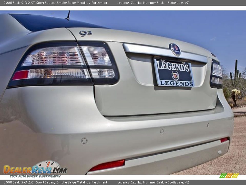 2008 Saab 9-3 2.0T Sport Sedan Smoke Beige Metallic / Parchment Photo #13