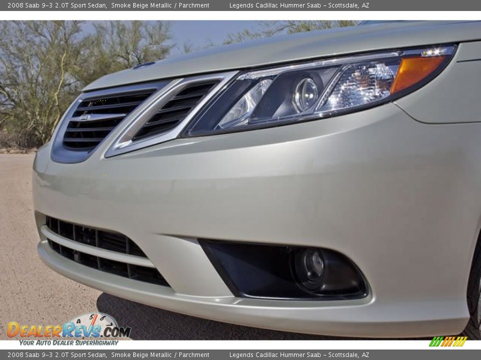 2008 Saab 9-3 2.0T Sport Sedan Smoke Beige Metallic / Parchment Photo #15