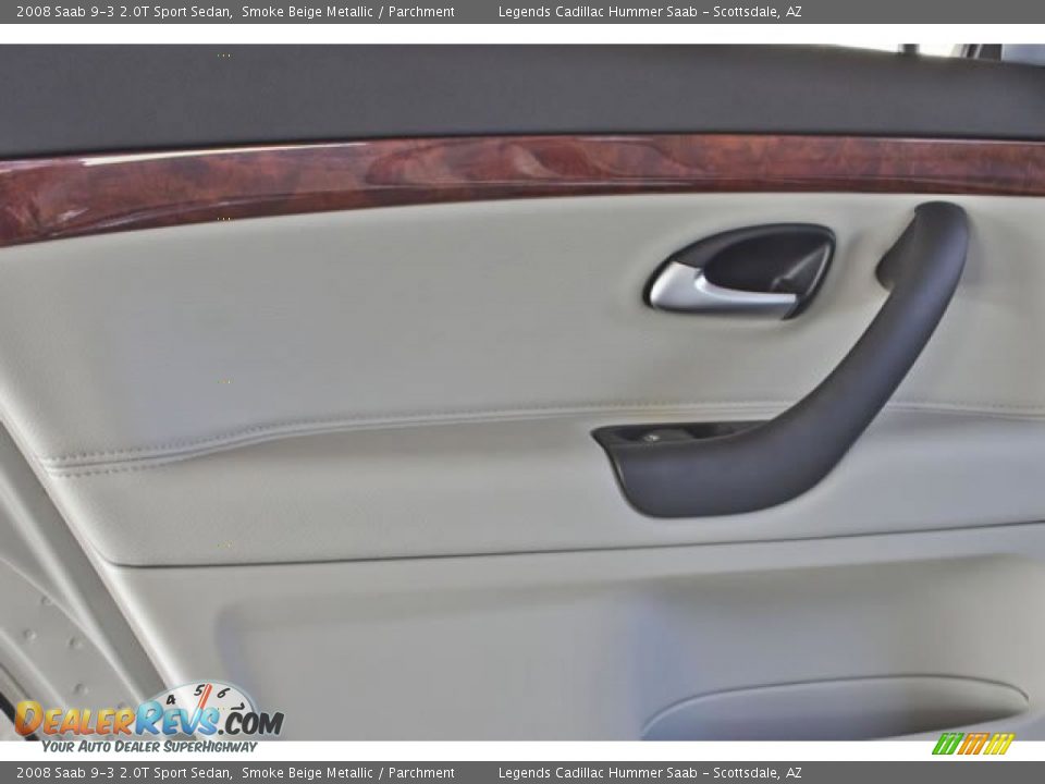 2008 Saab 9-3 2.0T Sport Sedan Smoke Beige Metallic / Parchment Photo #16