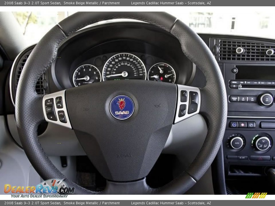 2008 Saab 9-3 2.0T Sport Sedan Smoke Beige Metallic / Parchment Photo #20