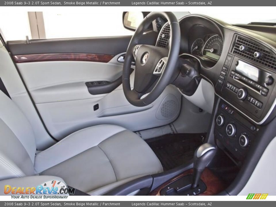 2008 Saab 9-3 2.0T Sport Sedan Smoke Beige Metallic / Parchment Photo #23