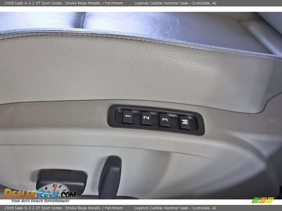 2008 Saab 9-3 2.0T Sport Sedan Smoke Beige Metallic / Parchment Photo #24