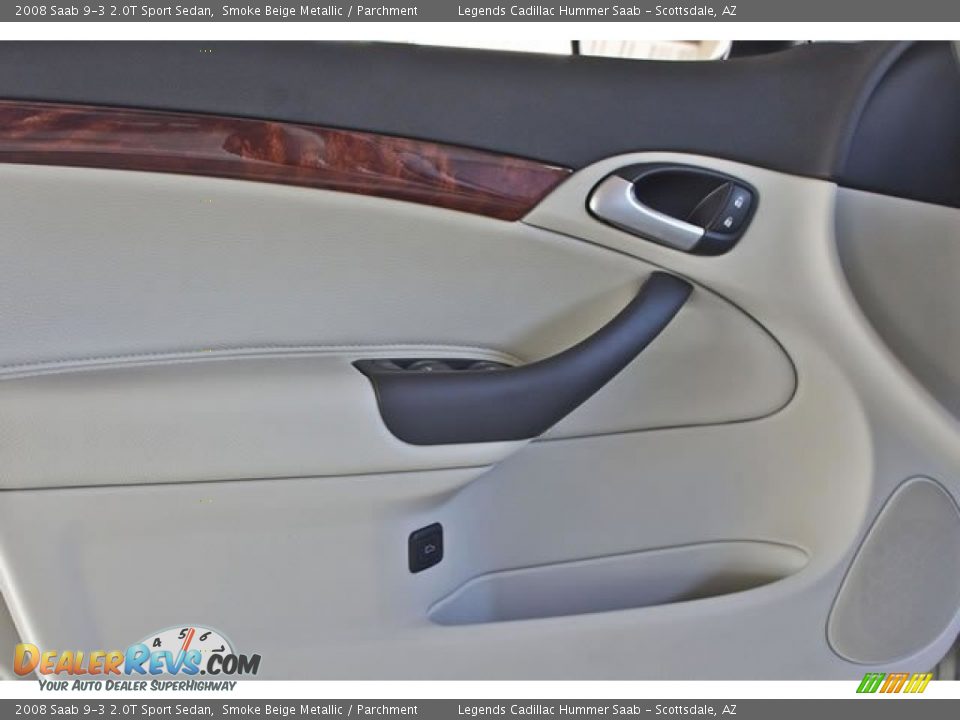 2008 Saab 9-3 2.0T Sport Sedan Smoke Beige Metallic / Parchment Photo #25