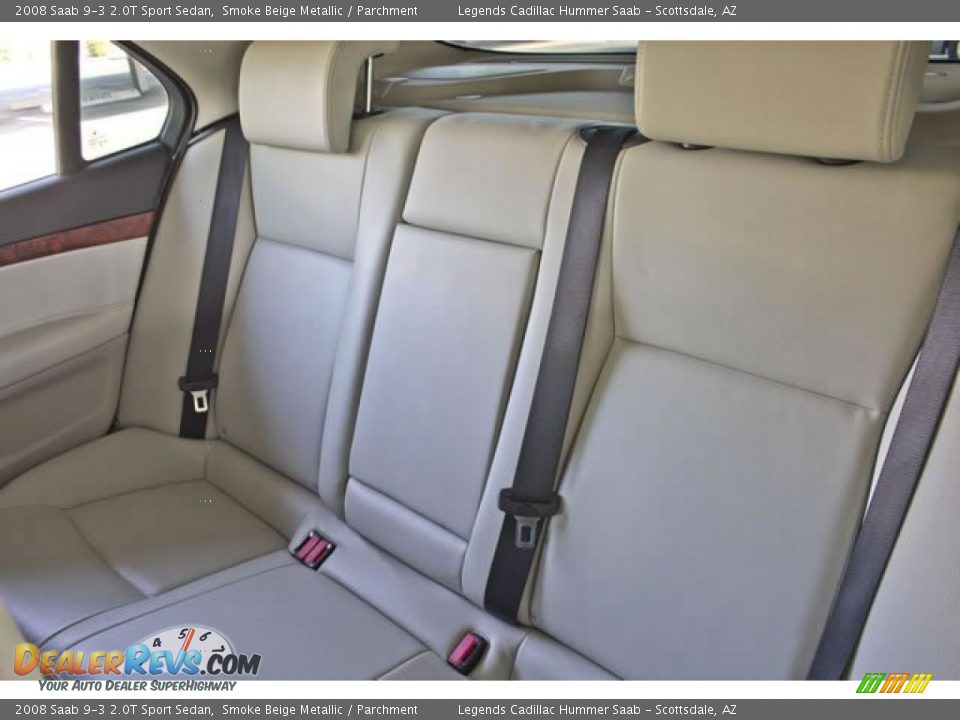 2008 Saab 9-3 2.0T Sport Sedan Smoke Beige Metallic / Parchment Photo #27