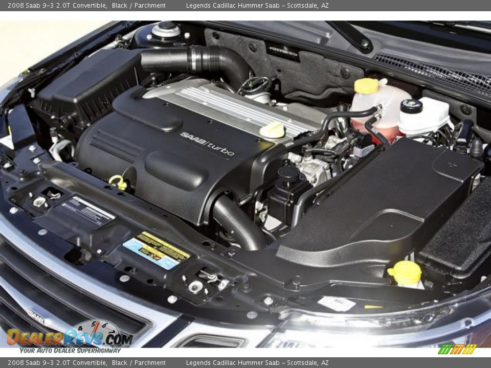 2008 Saab 9-3 2.0T Convertible 2.0 Liter Turbocharged DOHC 16-Valve 4 Cylinder Engine Photo #2