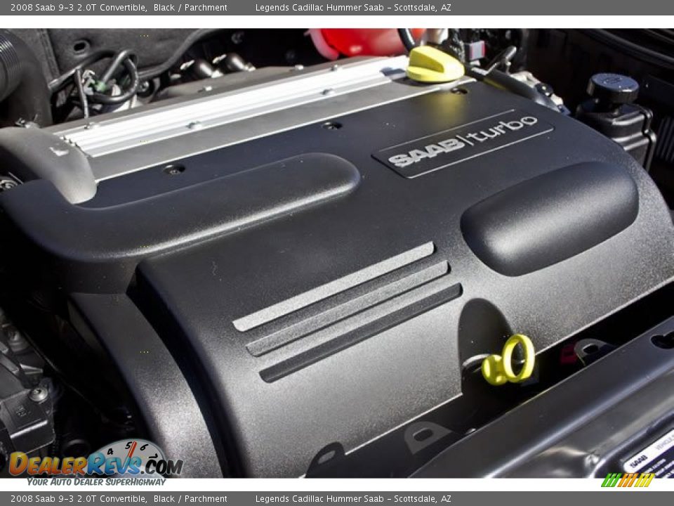 2008 Saab 9-3 2.0T Convertible Black / Parchment Photo #4