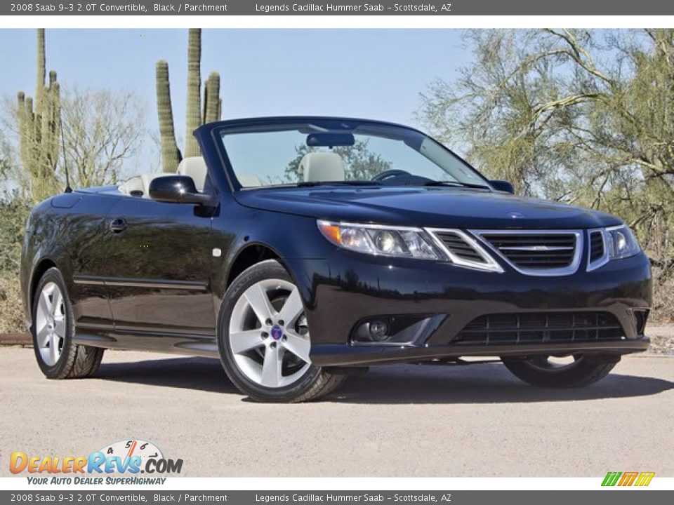 Front 3/4 View of 2008 Saab 9-3 2.0T Convertible Photo #5