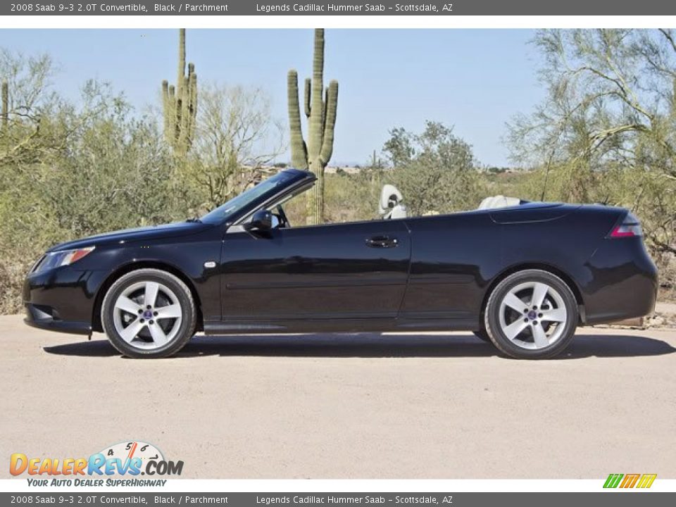 Black 2008 Saab 9-3 2.0T Convertible Photo #12