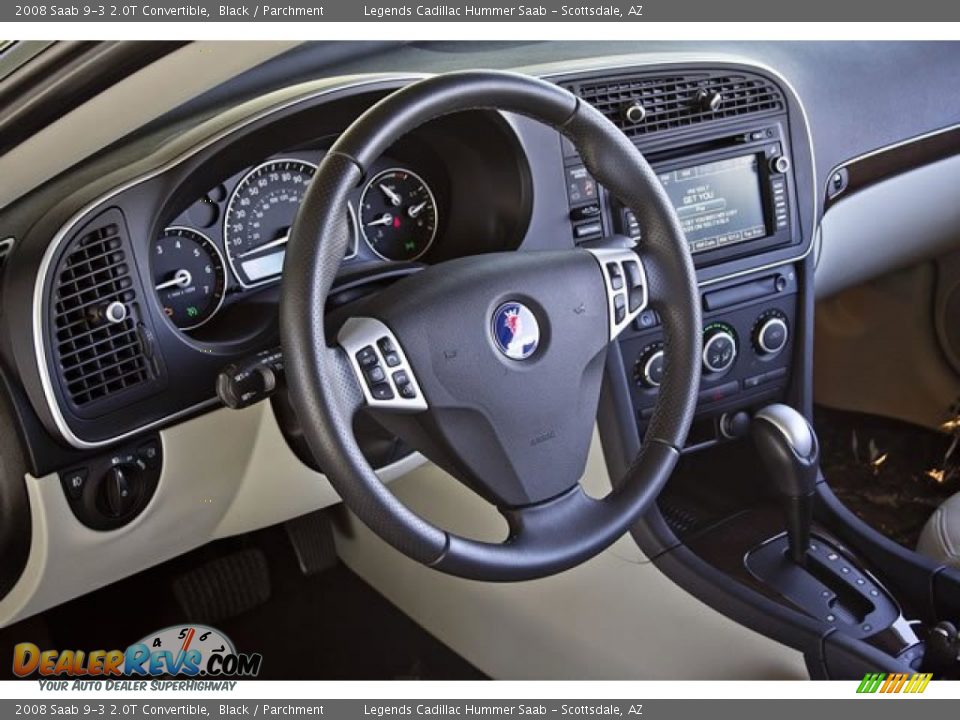 Parchment Interior - 2008 Saab 9-3 2.0T Convertible Photo #15