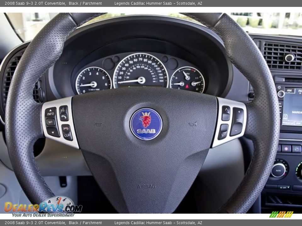2008 Saab 9-3 2.0T Convertible Steering Wheel Photo #16