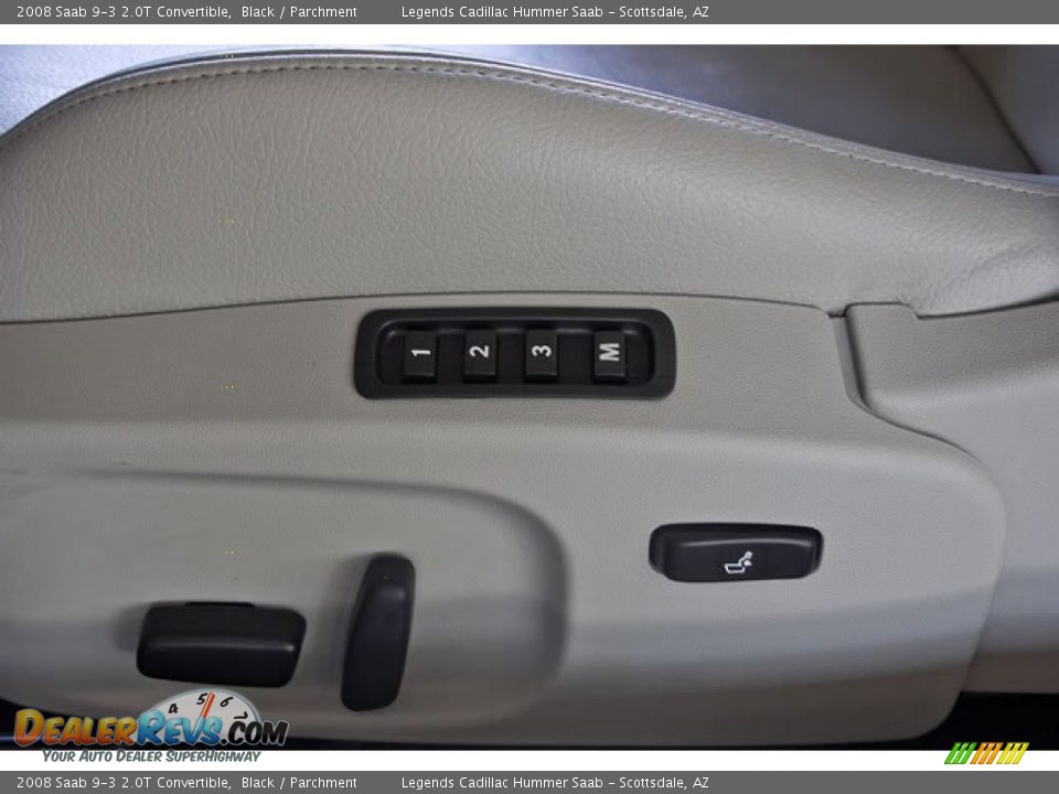 2008 Saab 9-3 2.0T Convertible Black / Parchment Photo #22