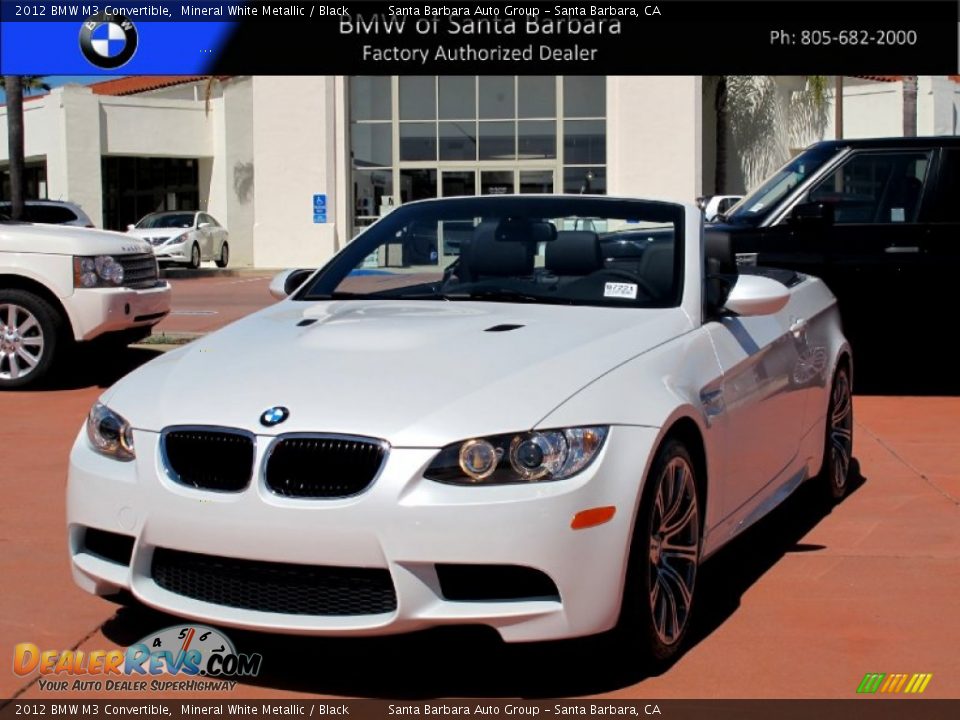 2012 BMW M3 Convertible Mineral White Metallic / Black Photo #1