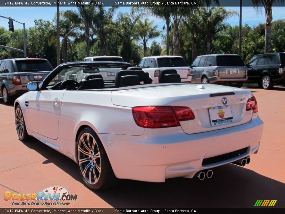 2012 BMW M3 Convertible Mineral White Metallic / Black Photo #5