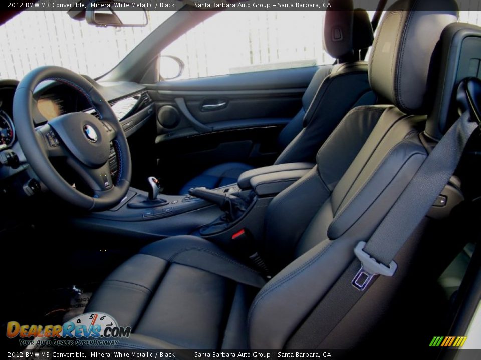 Black Interior - 2012 BMW M3 Convertible Photo #7