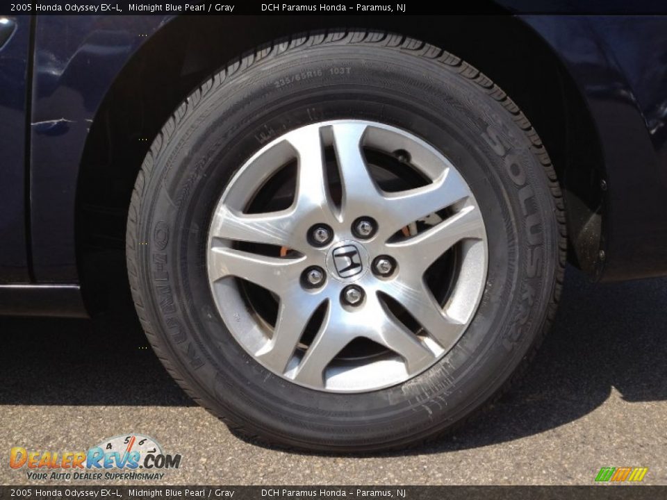 2005 Honda Odyssey EX-L Midnight Blue Pearl / Gray Photo #2