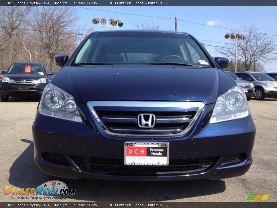 2005 Honda Odyssey EX-L Midnight Blue Pearl / Gray Photo #6