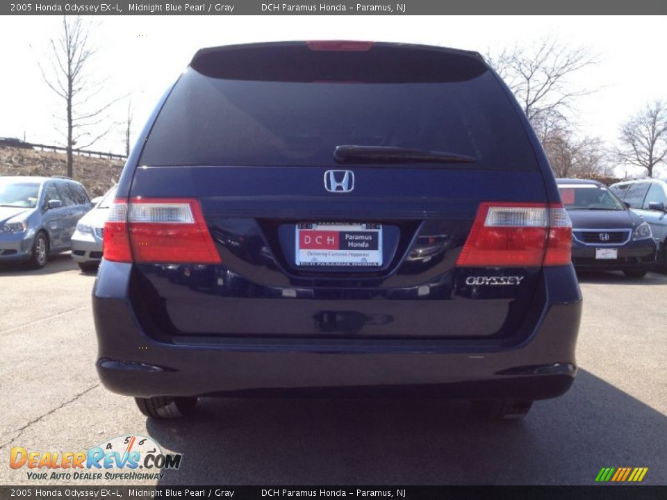 2005 Honda Odyssey EX-L Midnight Blue Pearl / Gray Photo #10