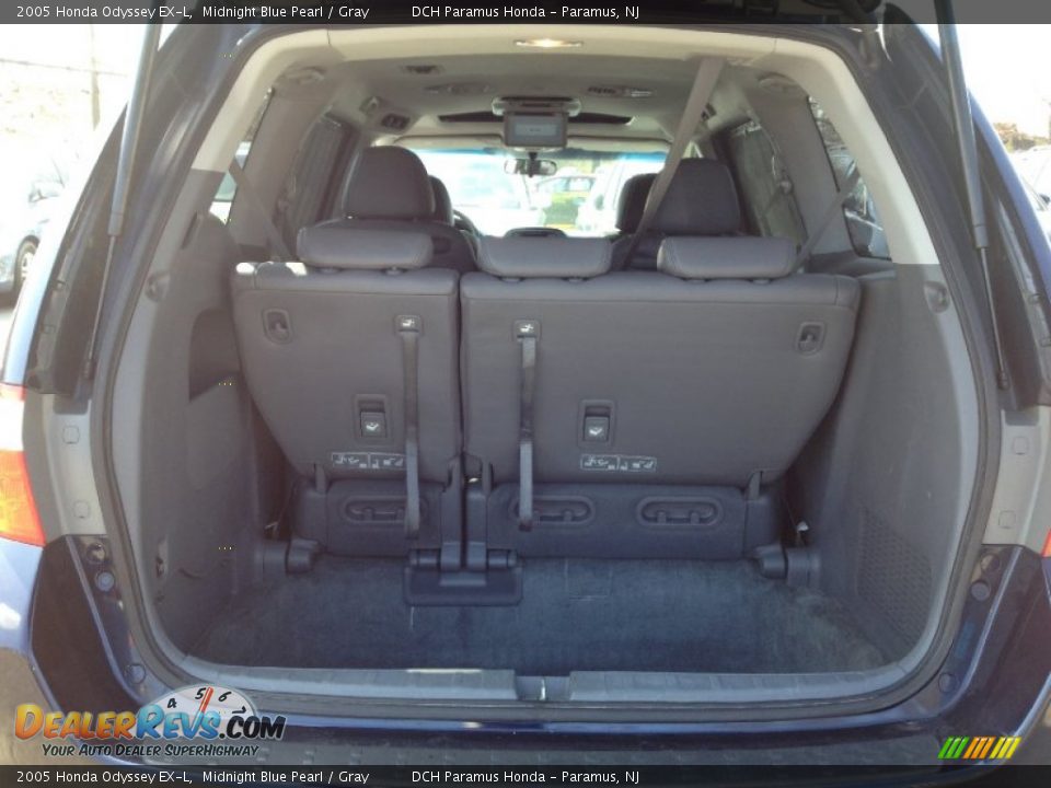 2005 Honda Odyssey EX-L Midnight Blue Pearl / Gray Photo #14