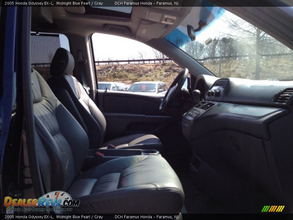 2005 Honda Odyssey EX-L Midnight Blue Pearl / Gray Photo #16