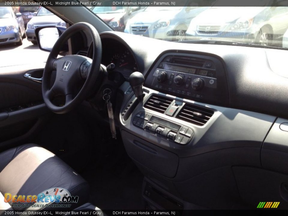 2005 Honda Odyssey EX-L Midnight Blue Pearl / Gray Photo #17