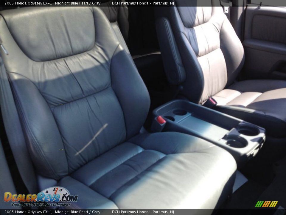 2005 Honda Odyssey EX-L Midnight Blue Pearl / Gray Photo #18