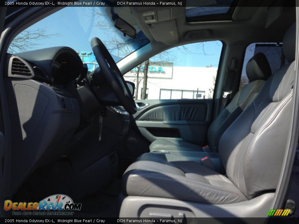 2005 Honda Odyssey EX-L Midnight Blue Pearl / Gray Photo #19