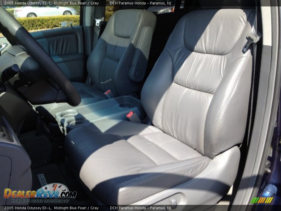 2005 Honda Odyssey EX-L Midnight Blue Pearl / Gray Photo #21